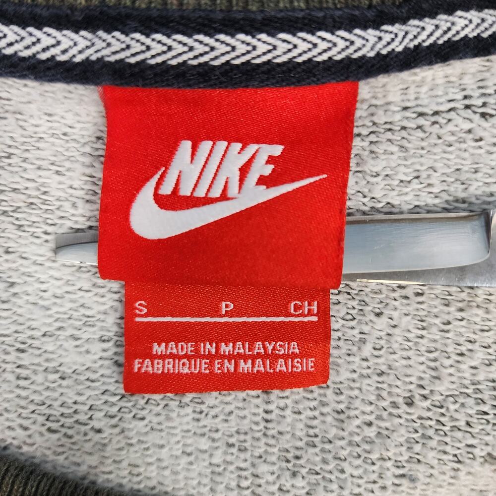 Nike Sweatshirt Olive Green Graphic Swoosh Crewneck Pullover Small Unisex - Picture 4 of 11